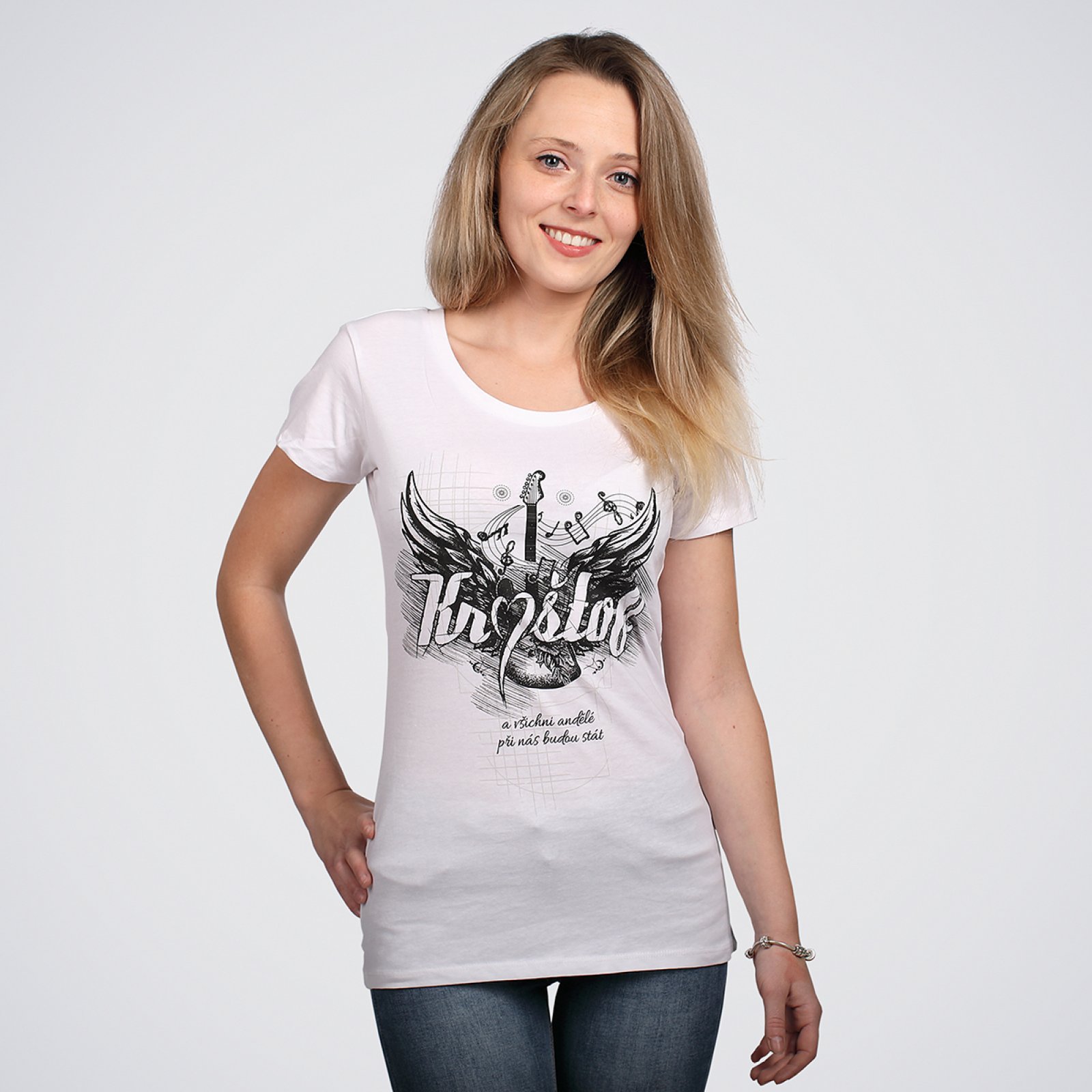 Dámské tričko bílé Kytara(1).jpg